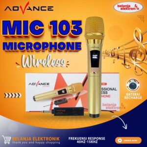 Mic Microphone Wireless Advance Mic 103 Mikrofon Karaoke Tanpa Kabel