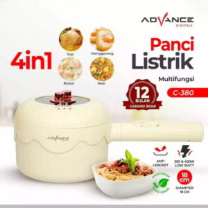 Advance Panci Listrik Serbaguna Warmer Steamer Cooker 4Ini Anti Lengket C-380 Diameter 18Cm