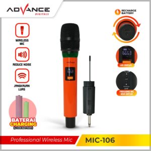 Microphone Advance Mic-106 Profesional Microphone Wireless