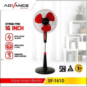 Advance Sf-1610 Kipas Angin Berdiri Stand Fan 16 Inch Sf1610 / Sf 1610 Garansi Resmi 1 Tahun