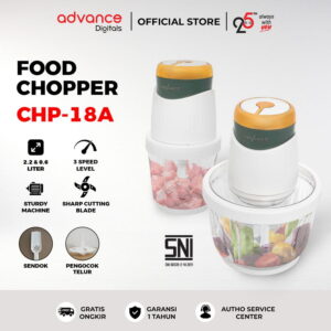 Advance Chp-18A Food Chopper 2.2 Liter  Penggiling Daging Pelumat Bumbu Sayur Chp 18A