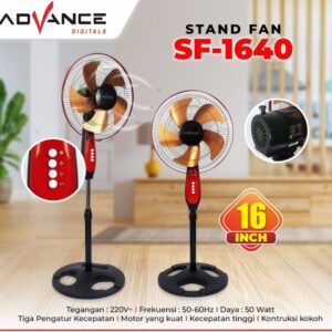 Advance Sf-1640 Kipas Angin Berdiri Stand Fan 16 Inch Sf 1640