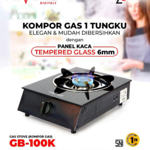 Kompor Gas 1 Tungku Kaca Advance Gb-100K