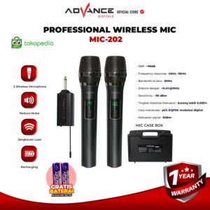 Advance Mic Microphone Wireless Professional Mic 202