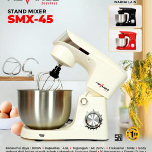 Advance Smx-45 Stand Mixer 4,5 Liter Daya 800 Watt 10 Speed Kecepatan