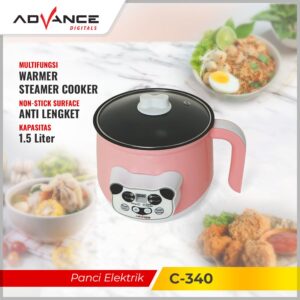 Advance C-340 Panci Listrik Multifungsi 1.5L Warmer Steamer Cooker
