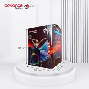 Advance Ks-616 Speaker Portable Bluetooth 6,5 Inch Dual Microphone Wireless Remote Ks 616