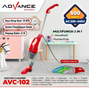 Advance Vacuum Cleaner Penyedot Debu 2 In1 Handheld 500 Watt Avc-102