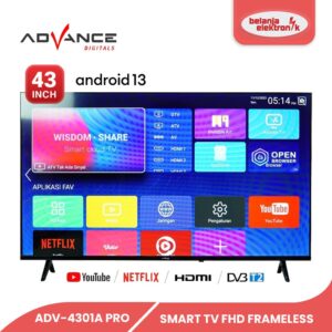 Advance Smart Tv Android Fhd Frameless Adv-4310A Pro