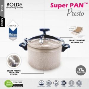 Bolde Panci Presto Cooker 7 L Super Pan Granite Series