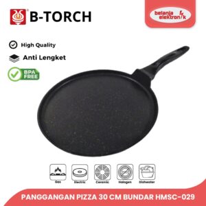 B-Torch Round Grill Pan Panggangan Pizza 30 Cm Bundar Hmsc-029