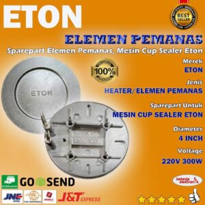 Sparepart Elemen Pemanas Mesin Cup Sealer Eton