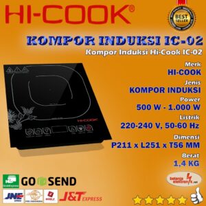 Kompor Induksi Hi-Cook Ic-02 Induction Cooker Kompor Listrik Low Watt