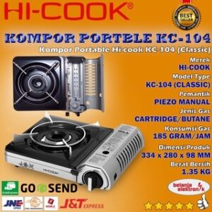 Kompor Portable / Kompor Camping Hi-Cook Kc-104