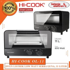 Oven Listrik 11 Liter Low Watt Serba Guna Hi-Cook Ol-11