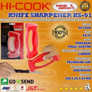 Knife Sharpener Pengasah Pisau Dan Gunting Hi-Cook Ks-01