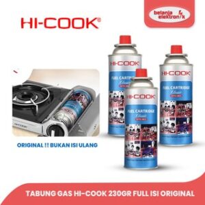 Tabung Gas Portable / Gas Kaleng Hi-Cook 230 Gram Gas Cartridge Hicook Lpg