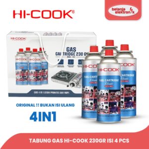 Tabung Gas Portable Hi-Cook 4 In 1 - Tabung Gas Kaleng - Gas Cartridge 230 Gram