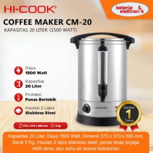 Hi-Cook Cm-20 Coffee Maker 20 Liter Water Boiler Cm 20