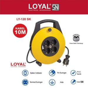 Kabel Box Kabel Roll Heavy Duty Loyal Ly 120 Sk Gulungan Kabel 10 Meter