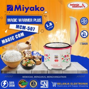 Miyako Magic Com Rice Cooker Magic Warmer Plus 1.8 Liter Mcm-507