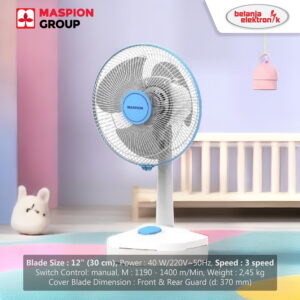 Maspion Ex-308 Kipas Angin Meja Desk Fan 12 Inch Ex 308
