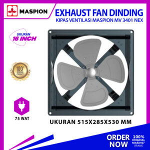 Kipas Ventilasi Maspion Mv 3401 Nex Exhaust Fan Hexos Dinding 16 Inch