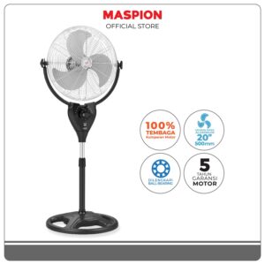 Maspion Power Fan 20" Kipas Angin Berdiri Stand Fan 20 Inch Pw - 507 S