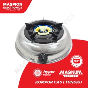 Maspion Kompor Gas 1 Tungku Mkg 201 Sshf (Stainless Steel Hyper Flame)