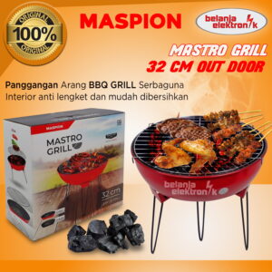 Maspion Blg Mastro Grill 32 Cm Panggangan Arang Bbq Sate Serbaguna