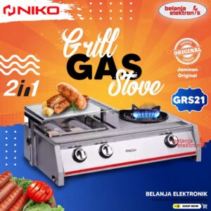 Kompor Gas Niko 2 In 1 Grs21 Grill Gas Stove