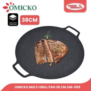 Omicko Multi Grill Pan 38 Cm Wajan Panggang Bbq Anti Lengket Om-609