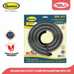 Selang Gas Flexy Polos 1.8 Meter Quantum Qph-011 Low Pressure