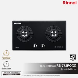 Rinnai  Rb-772Ro G Kompor Gas 2 Tungku Tanam
