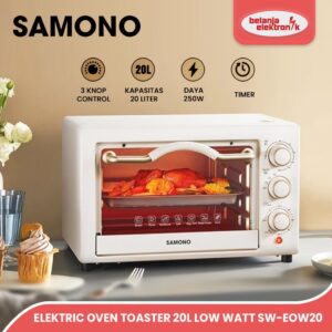 Samono Sw-Eow20 Electric Oven Toaster – Oven Panggang 20 Liter Low Watt
