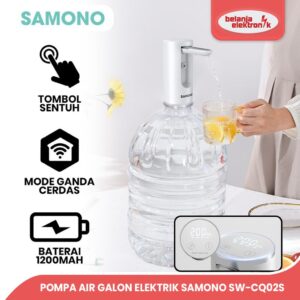 Samono Sw-Cq02S Water Pump Pompa Air Galon Elektrik Touch Screen Usb