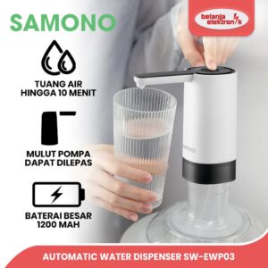 Samono Pompa Air Galon Elektrik Automatic Water Dispenser Sw-Ewp03