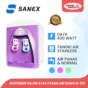 Dispenser Air Minum 2 Kran Panas Dingin Sanex D-189 Hot Normal