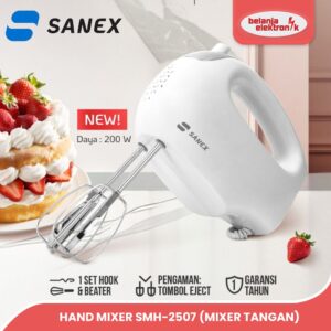 Sanex Hand Mixer Smh-2507 Pengocok & Pengaduk Adonan