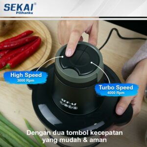 Sekai Chopper Food Proccesor Penggiling Daging Bumbu 2 Ltr Cp 5052 P