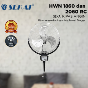 Sekai Kipas Angin Dinding / Wall Fan 20 Inch Hwn 2060 Co Besi