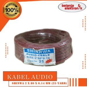 Kabel Speaker Shinwa 2 X 80 X 0.14 Mm 25 Meter