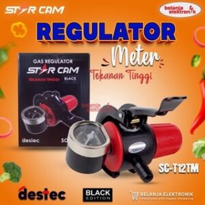 Regulator Gas Meter Tekanan Tinggi Starcam Sc-T12Tm High Pressure Kepala Gas Lpg Anti Bocor