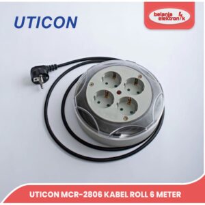 Uticon Kabel Roll Kabel Box Gulungan Kabel Colokan Listrik 6 Meter Mcr 2806