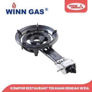 Winn Gas Kompor Komersil 1 Tungku W31A Kompor Restaurant Tekanan Rendah W31A