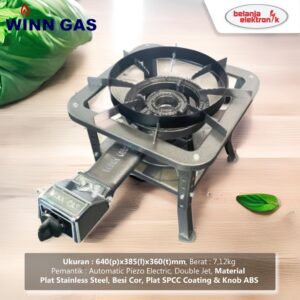 Kompor Winn Gas W-31 As / Kompor Komersil Cor Kaki Sedang Low Pressure