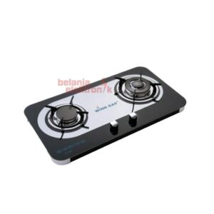 Kompor Gas 2 Tungku Kaca Minimalis Winn Gas W-888
