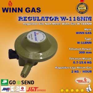 Regulator Winn Gas W-118 Auto Non Meter Tekanan Rendah