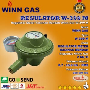 Regulator Gas Tekanan Rendah Winn Gas W-399 Meter