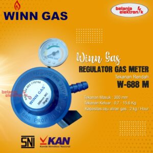 Regulator Gas Meter Tekanan Rendah Winn Gas W-688 M